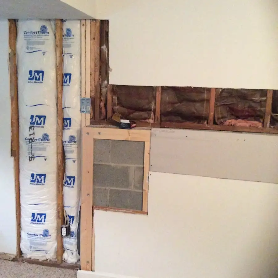Wall insulation replacement during Structural Drying in Upper Saddle River